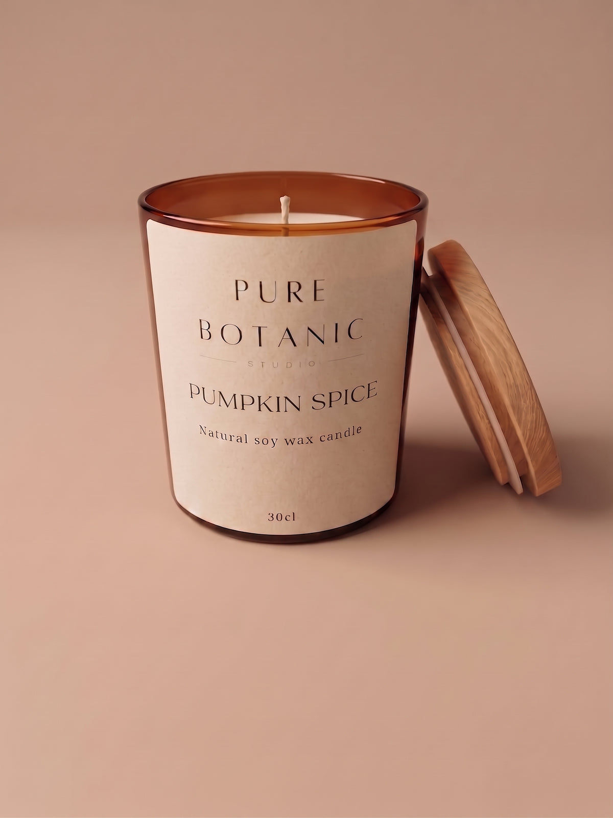 Scented soy wax candle.