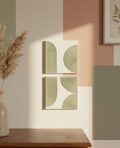 Minimalist textured Wall Art Sage