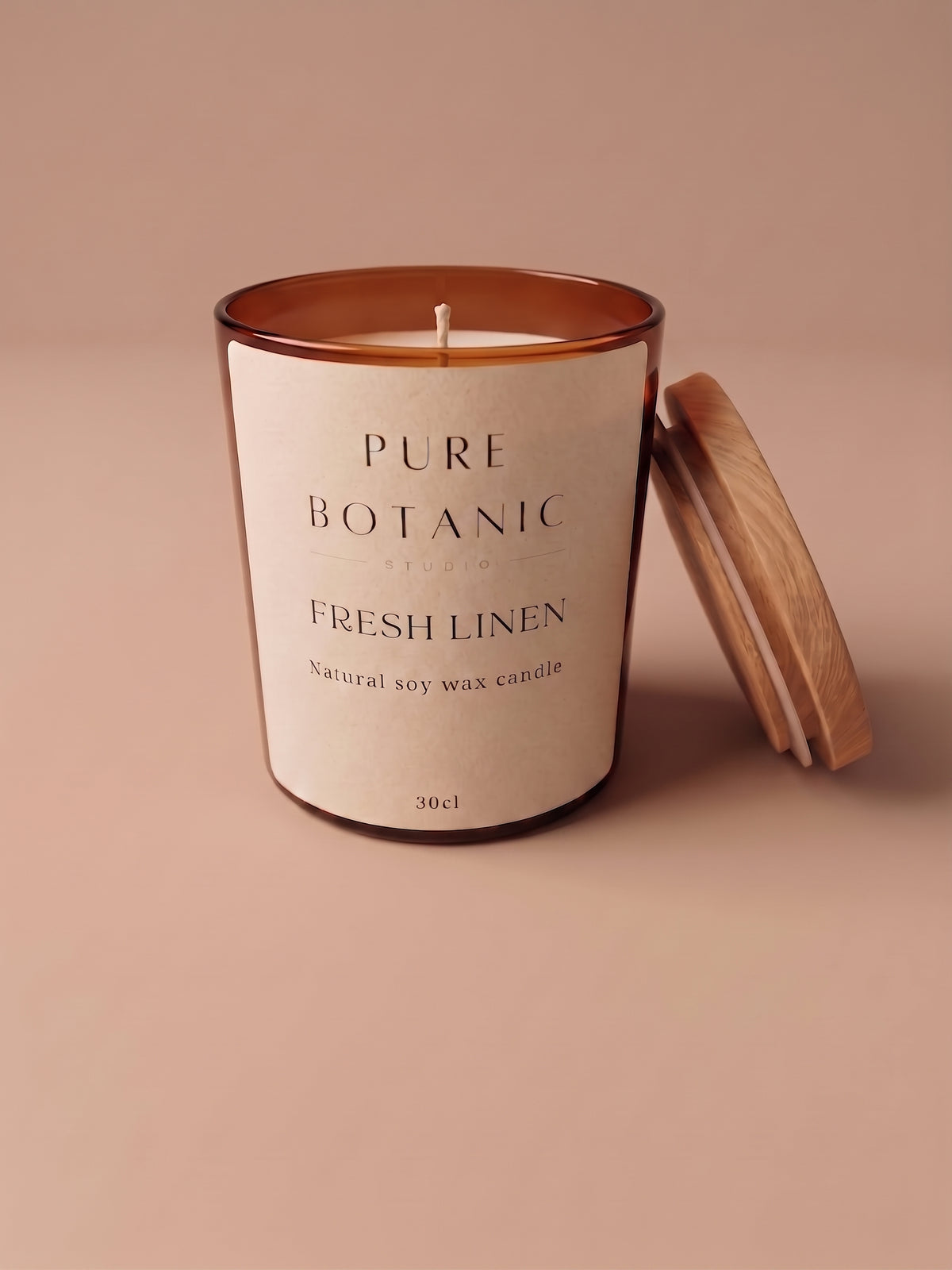 Scented soy wax candle.