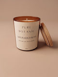 Scented soy wax candle.