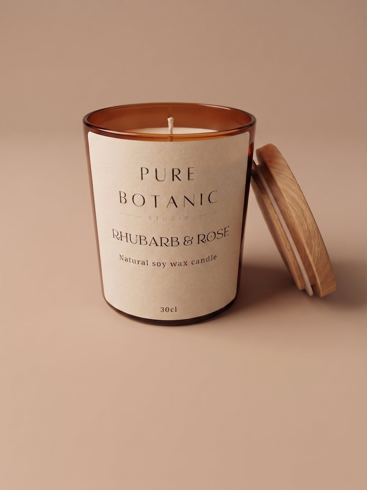 Scented soy wax candle.