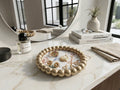 Coastal beaded trinket dish