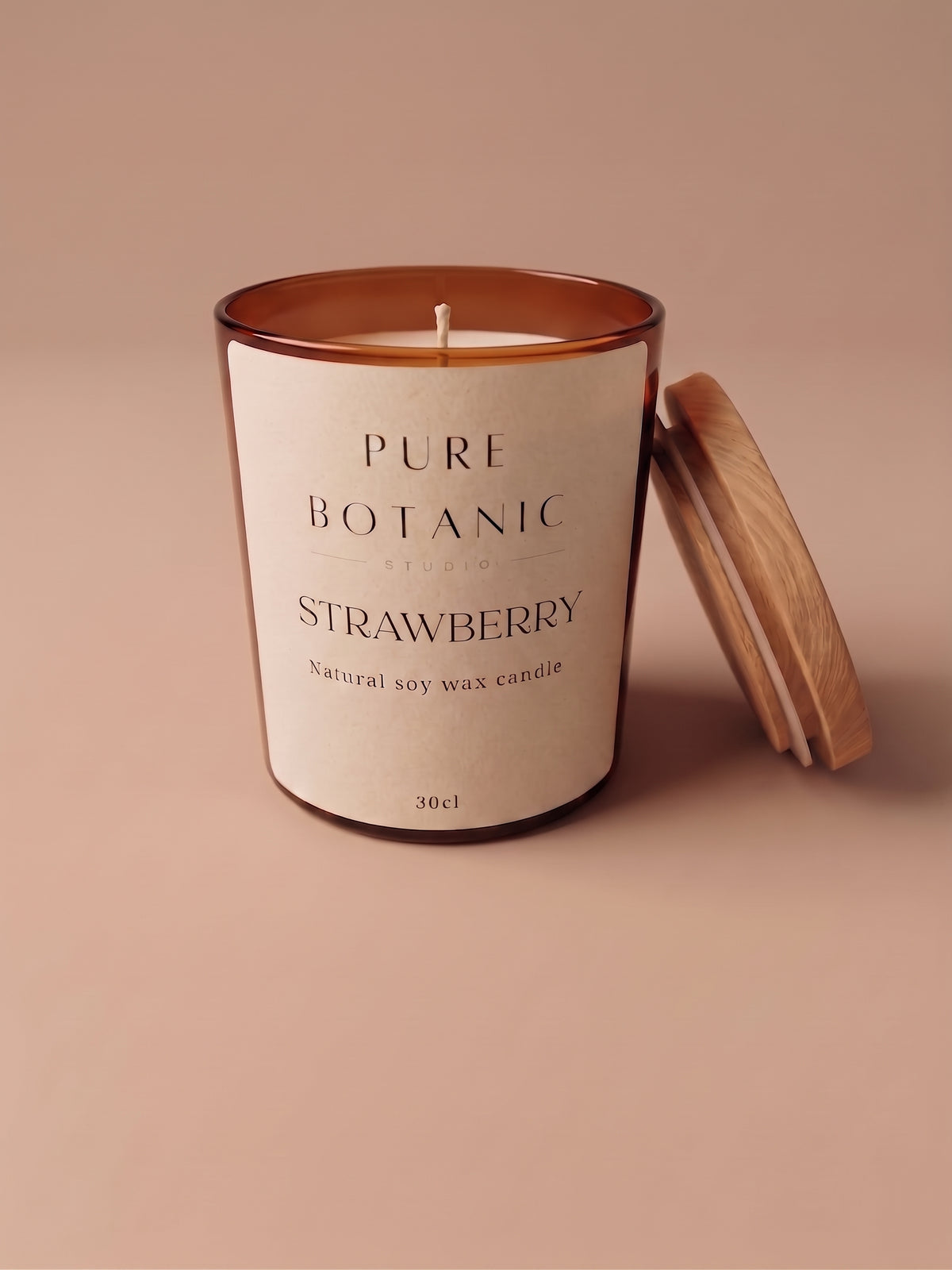 Scented soy wax candle.
